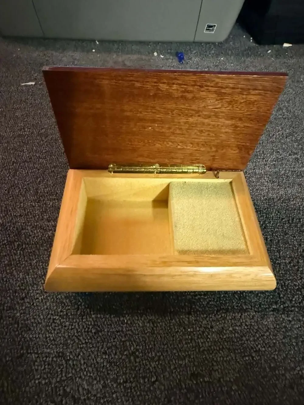 Vintage Italian Inlaid Wood Floral Keepsake Music Jewelry Box